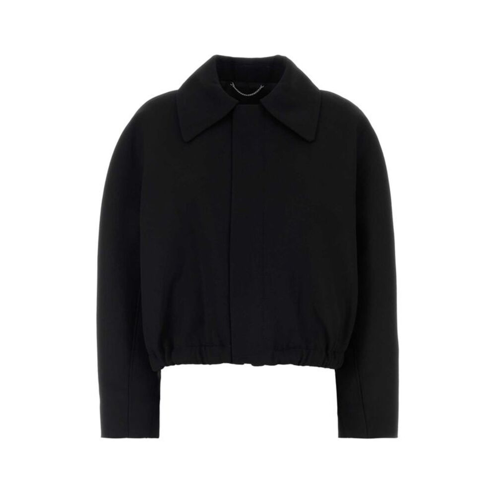 Victoria Beckham Women Black Wool Arden Bomber Jacket